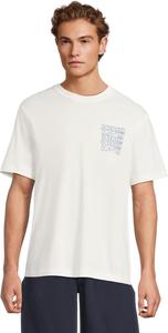 Мужская футболка Lacoste Classic Fit с искаженной графикой, Flour & Limestone