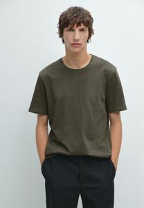 Футболка Massimo Dutti LIGHTWEIGHT SHORT SLEEVE MELANGE , Green