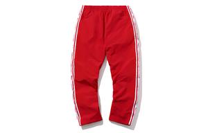 LiNing Вязаные спортивные штаны Unisex белые красные