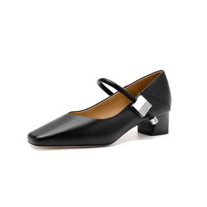 HARSON Мэри Джейн туфли женские бело-черные черные, цвет Black