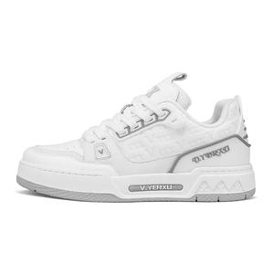 Кеды, обувь для скейтборда унисекс с низким верхом V.Yerxu, белый/черный