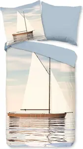 Пододеяльник Good Morning 155x220 + 1* 80x80 см - морской/парусный Muller Textil