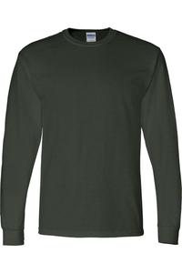 Футболка с длинным рукавом Gildan DryBlend 50/50, цвет forest green