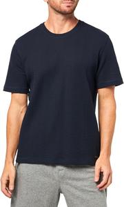 Мужская футболка BOSS из хлопка с вафельной структурой, Clean Navy