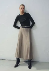 Топ с длинными рукавами Mango, Dark Grey