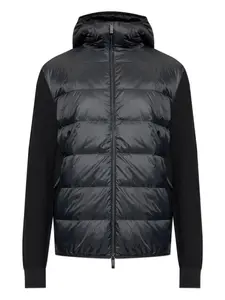 Куртка с капюшоном и вставками MONCLER, черный