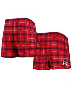 Мужские фланелевые боксеры St. Louis Cardinals Ledger красного и темно-синего цвета Concepts Sport