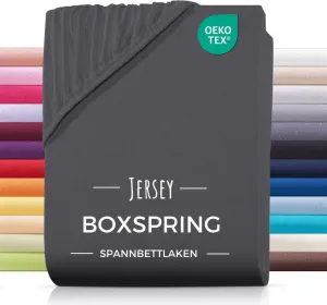 Простыня на резинке из джерси для кровати с пружинным блоком, 180х200, 180х220, 200х200, 200х200, изготовлена из 100% хлопка. Carpe Sonno