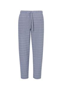 Мужские пижамные штаны из длинного поплина в клетку, синие El Búho NOCTURNO, синий