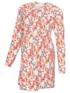 Платье для беременных с абрикосовым цветочным принтом neun 9 monate