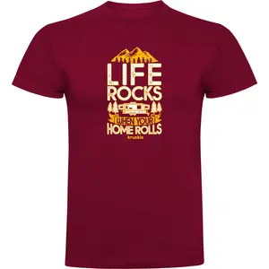 Футболка с коротким рукавом Kruskis Your Home Rolls, красный