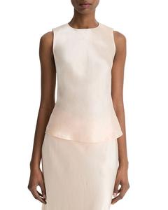 Сатиновая блузка Vince, розовый