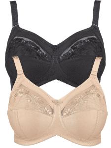 Бюстгальтер без косточек Anita 2er Pack Komfort BH ohne Bügel Safina, черный