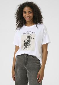 Футболка с принтом KAVIVIE Kaffe, белый