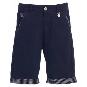 Детские повседневные шорты Gioberti с контрастными полосками из джинсовой ткани, темно-синий