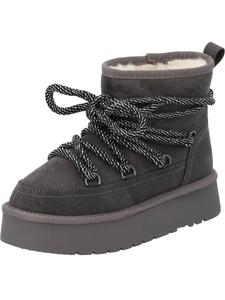 Зимние ботинки в цвете тауп/темно-серый palado