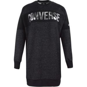 Футболка с люрексом с длинными рукавами Converse черная тушь