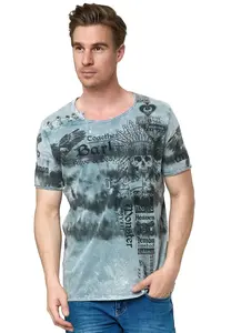 Футболка Rusty Neal в повседневном стиле тай-дай, серый