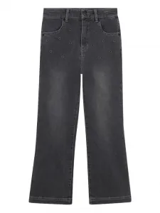 Джинсы с люверсами Dkny Kids, черный