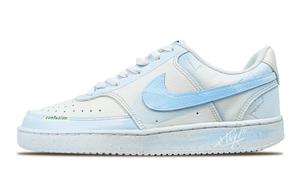 Кроссовки Nike Court Vision Low Skateboarding Shoes Unisex Low-top White, голубой