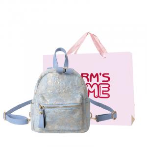 Рюкзак из холста Обычный Женский Розовый/Голубой Worm's Home