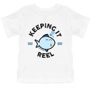 Футболка с принтом Smileyworld keeping it reel fish The Juniper Shop, White