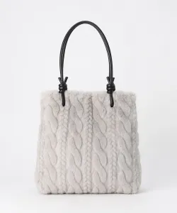 Эко-меховая сумка-шоппер Kt Kiyoko Takase, цвет 04: Gray