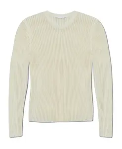 Рубашка с длинными рукавами в рубчик Helmut Lang, бежевый