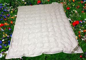 Летнее пуховое одеяло Hofmann в горошек 155х200 100% новый пух Betten Hofmann