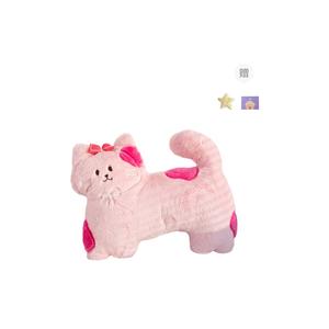 Милые плюшевые куклы для питомцев с бантом и печеньем, высота 45см OU DI PIG, розовый