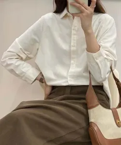 Хлопковая рубашка с круглым воротником Aimoha - Select -, цвет Light Beige