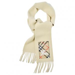 Burberry Вязаный шарф унисекс бежевый