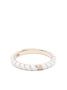 Кольцо Alliance Torsade Email из желтого золота с бриллиантами Yvonne Léon, золотой