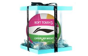 LINING ПВХ волейбольный мяч размер 5 унисекс pink green white