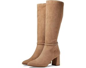 Ботинки Anne Klein Brenice женские коричневые замшевые с пряжкой до колена