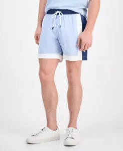 Мужские плавки с контрастными вставками и завязками, длина 5" Hugo Boss, синий