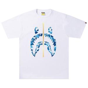 Футболка BAPE ABC Camo Shark, цвет Белый/Синий