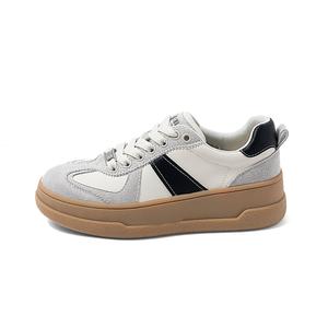 Женские скейтерские кеды COMELY, бежевый/черный