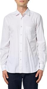 BOSS Мужская рубашка Remiton с длинным рукавом на пуговицах, White Bone