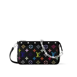 LOUIS VUITTON Сумка-кошелек Takashi Murakami черная разноцветная