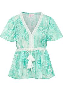 Кружевная блузка IZIA Blouse, зеленый