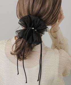 Прозрачная резинка для волос на шнурке Smelly, цвет Black