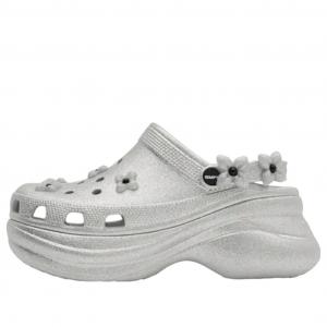 (WMNS) Crocs x SMFK Bae Clog 'Silver Glitter'