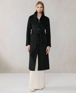 Женское пальто с поясом и длинными рукавами Soia & Kyo, Black Heather