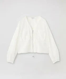 Кардиган Russell из сетчатой ткани Loveless, цвет White