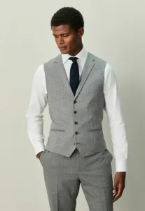 Жилет из контрастной ткани, стандартного кроя. Next, Grey