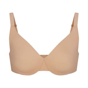 Бюстгальтер полного покрытия без подкладки SKIMS Smoothing Intimates, цвет Clay