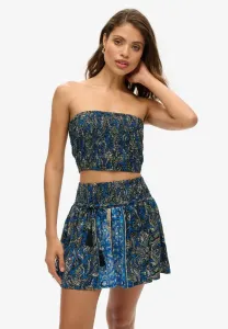 Плиссированная юбка сен-тропе Superdry & Co, Navy Leaf Paisley