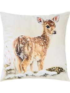 Redbest  Велюровая наволочка Nicky белого и коричневого цвета