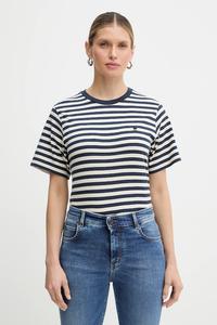 Хлопковая футболка venaco Weekend Max Mara, бежевый